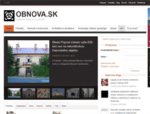 Tablet Screenshot of obnova.sk